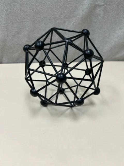 BLACK METAL GEOMETRIC ORB