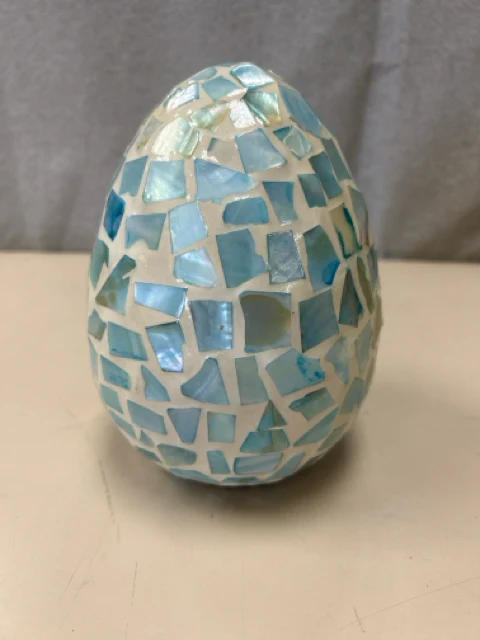 BLUE MOSIAC EGG