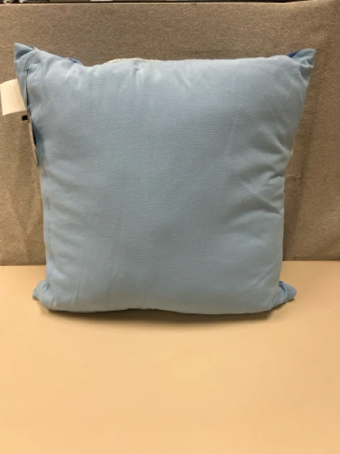 BLUE/WHITE CORAL PILLOW - Image 2