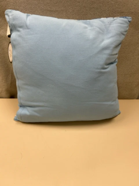 BLUE/WHITE CORAL PILLOW - Image 2