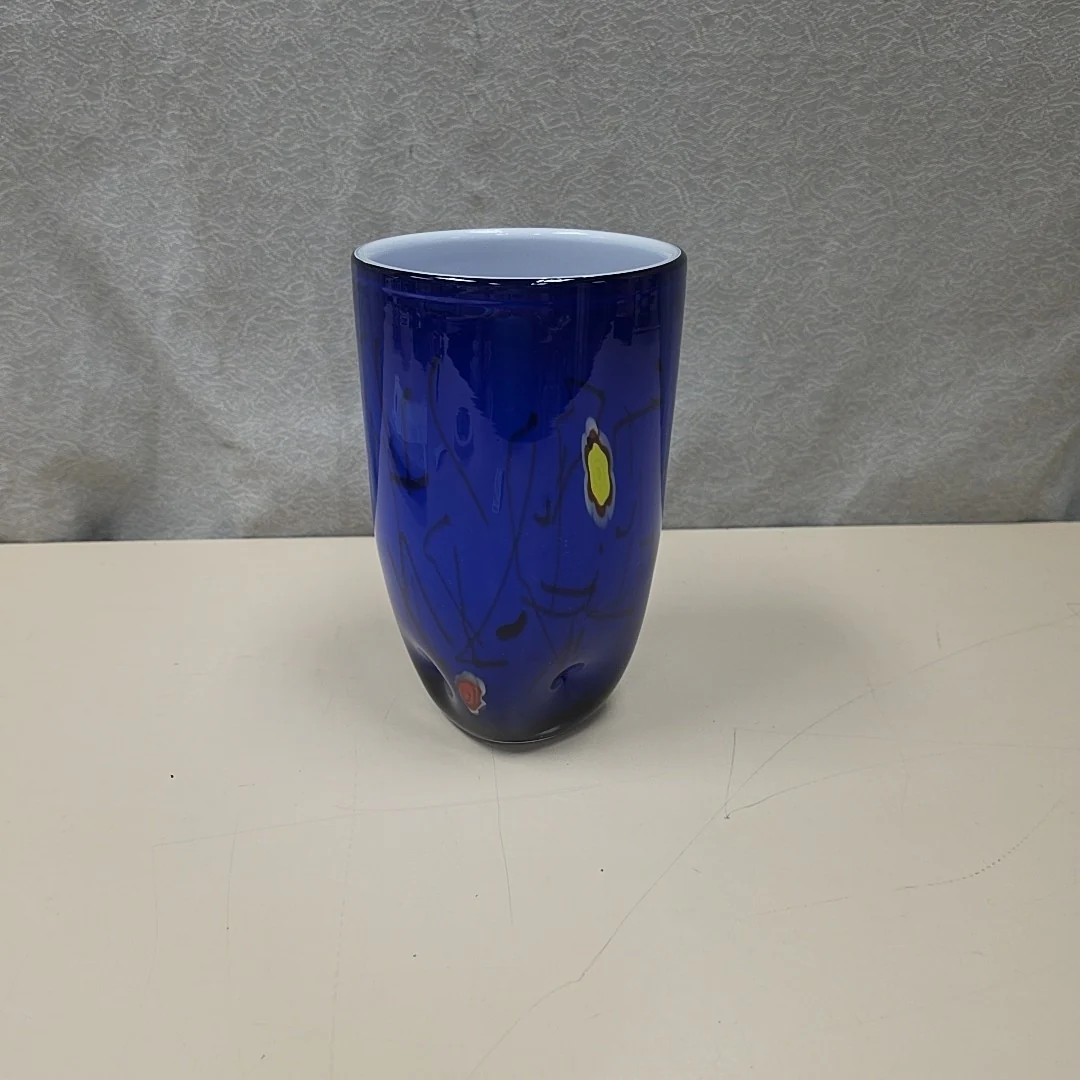 BLUE/YELLOW/RED/BLACK VASE
