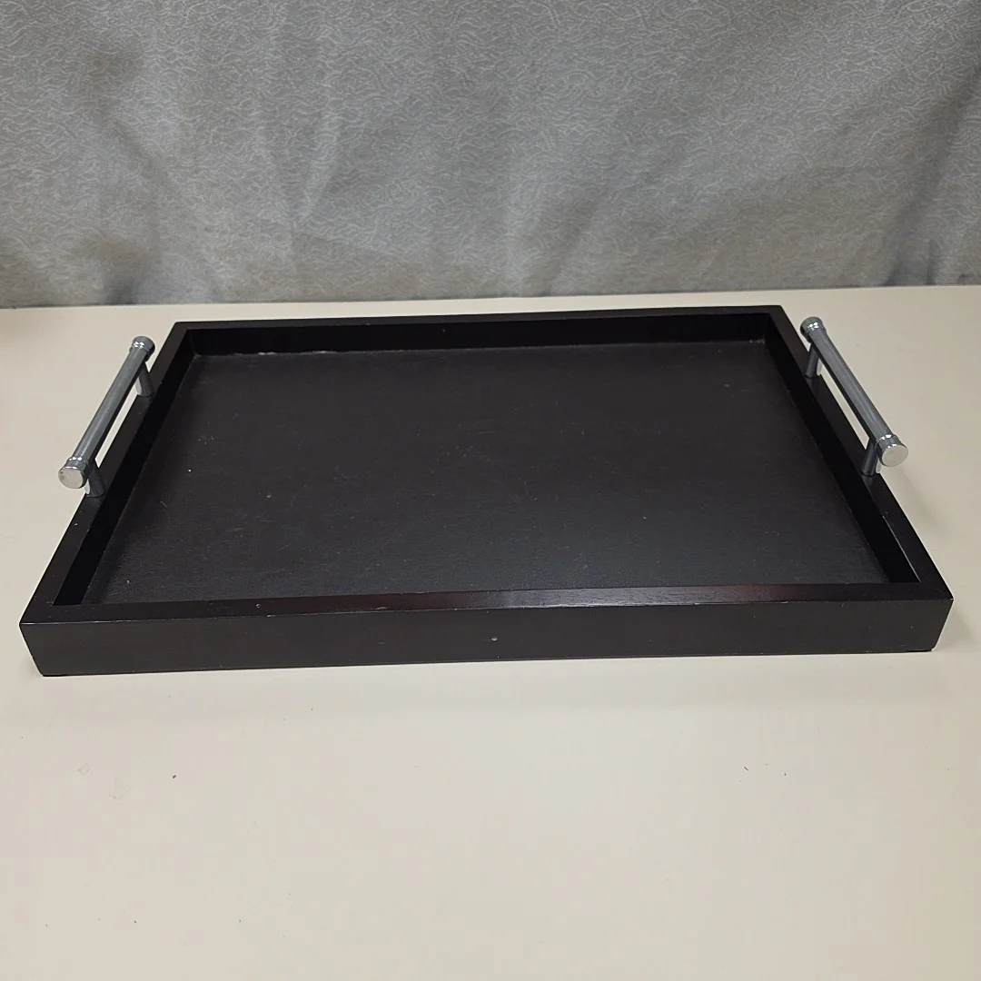 BROWN WOOD TRAY