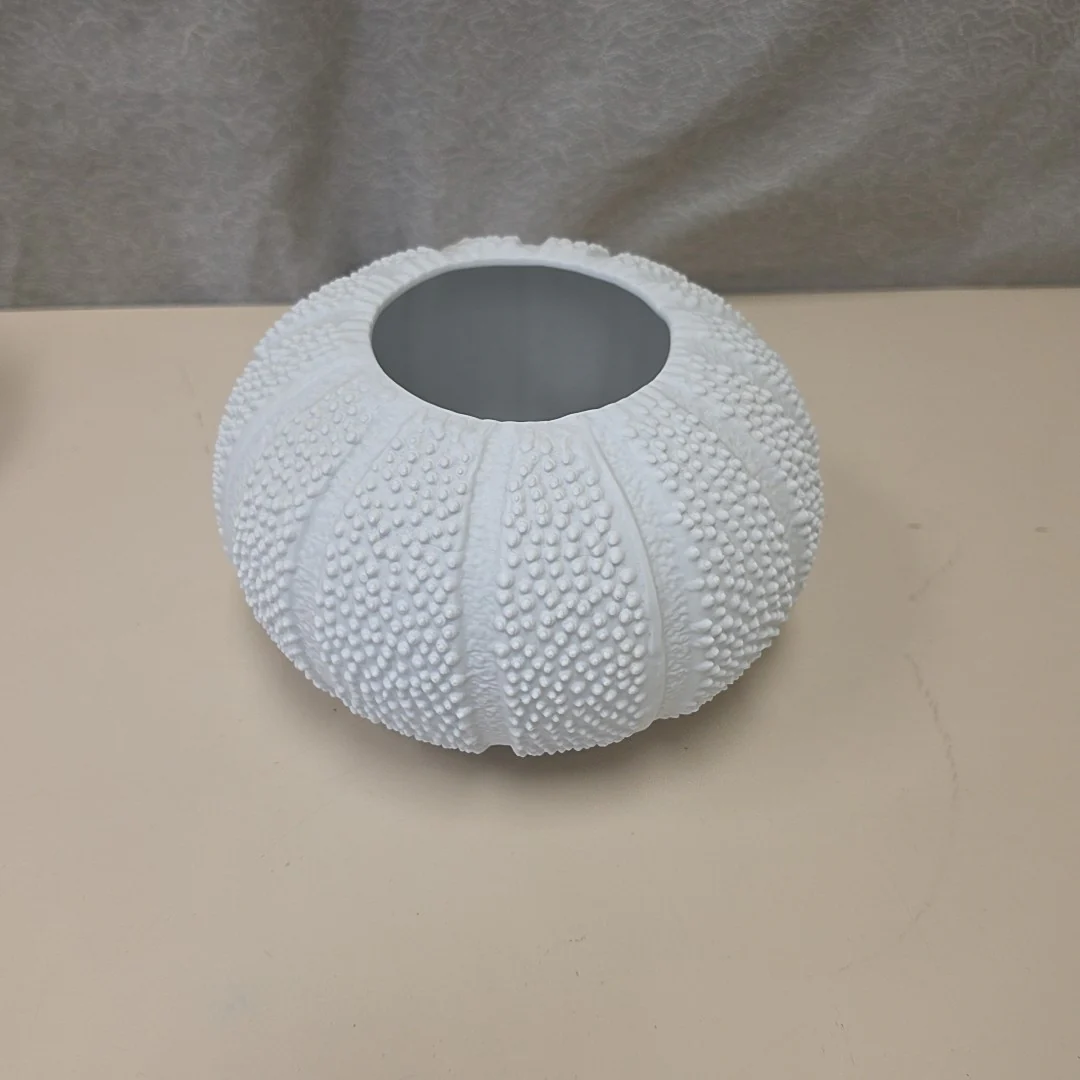 CERAMIC SEA URCHIN VASE