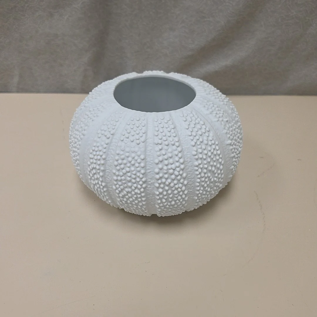 CERAMIC SEA URCHIN VASE