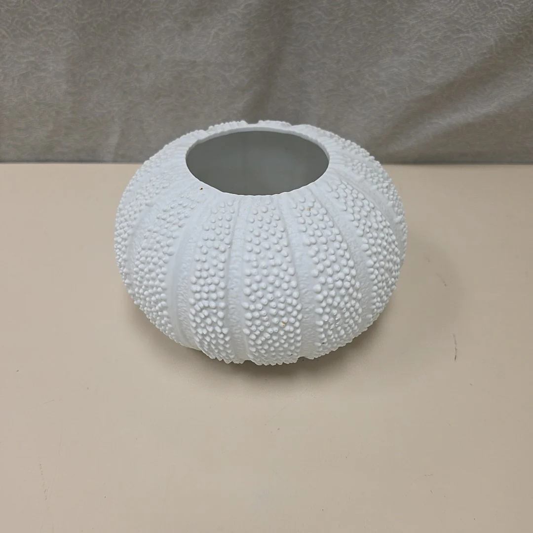 CERAMIC SEA URCHIN VASE