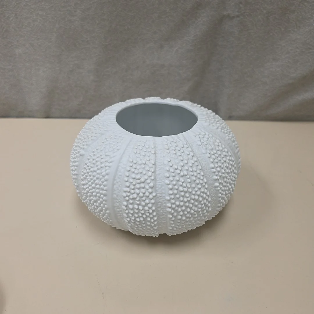 CERAMIC SEA URCHIN VASE