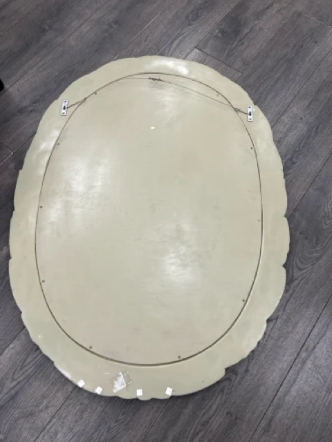 CREAM DESIGN OVAL MIRROR - Image 2