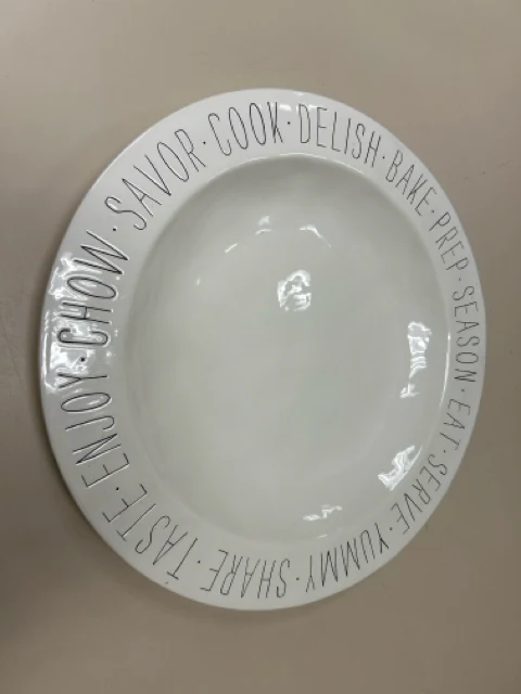 EAT THEME LARGE BOWL CREAM