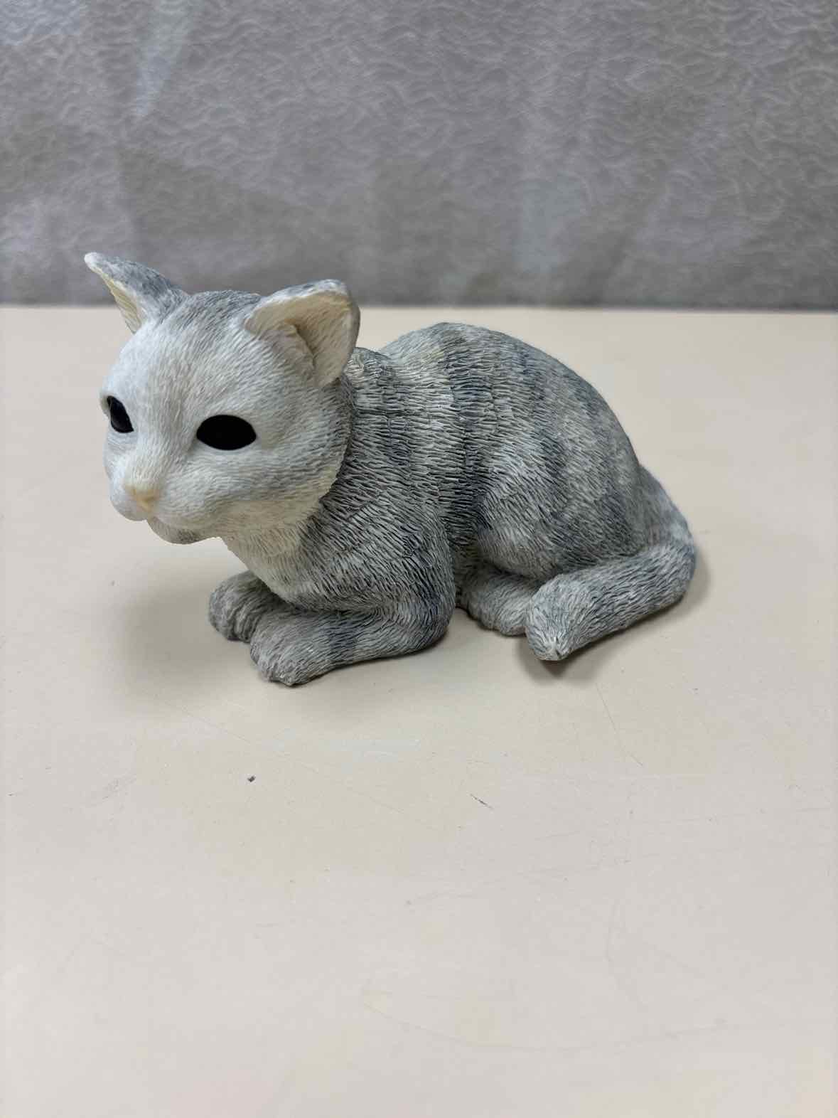 ENESCO GRAY CAT FIGURINE