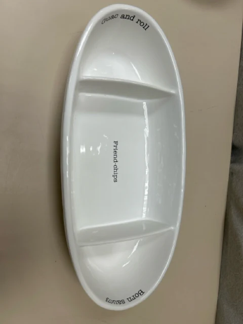 FRIENDCHIPS 3 DIVIDED SERVING BOWL