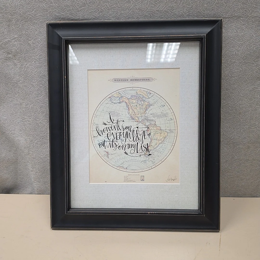 GLOBE HAVENT BEEN EVERYWHERE ART
