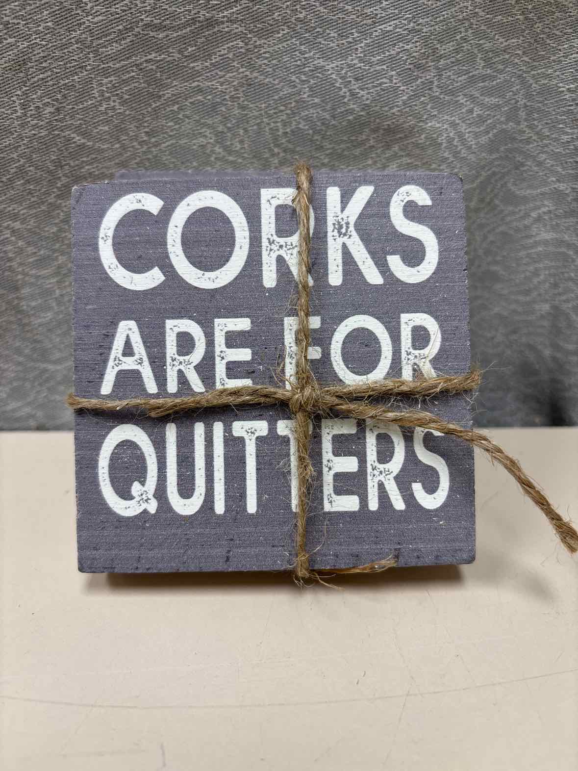 GRAY WOODEN COASTERS