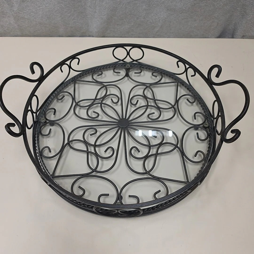 METAL TRAY GLASS BOTTOM - Image 2