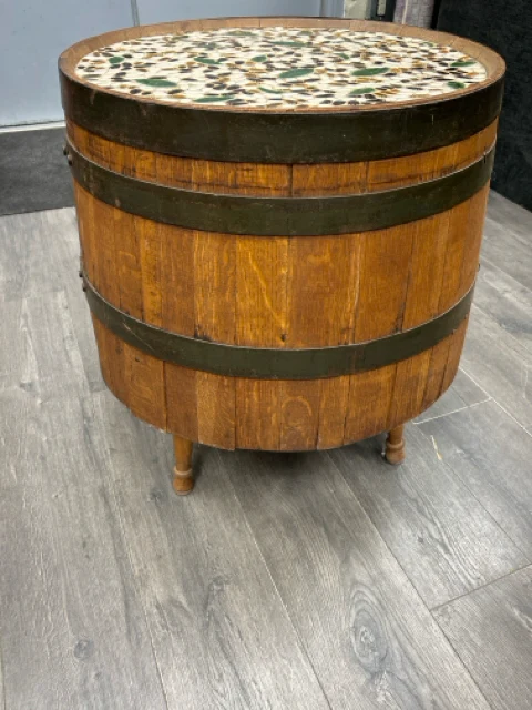 MOSIAC TOP BARREL TABLE