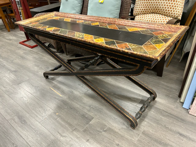 MULTI COLOR TILE SOFA TABLE