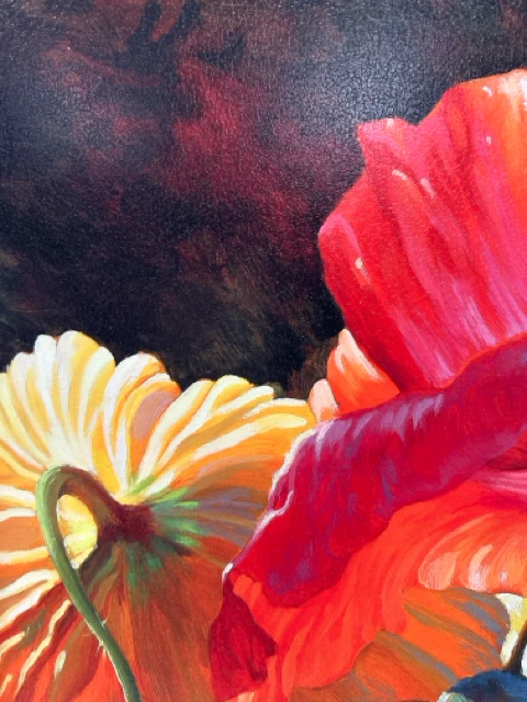 MULTI COLORED FLORAL PICTURE - Image 2