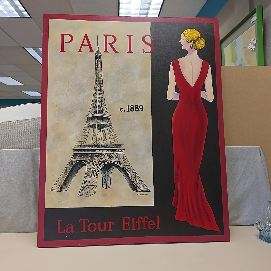 PARIS THEME LARGE CANVAS