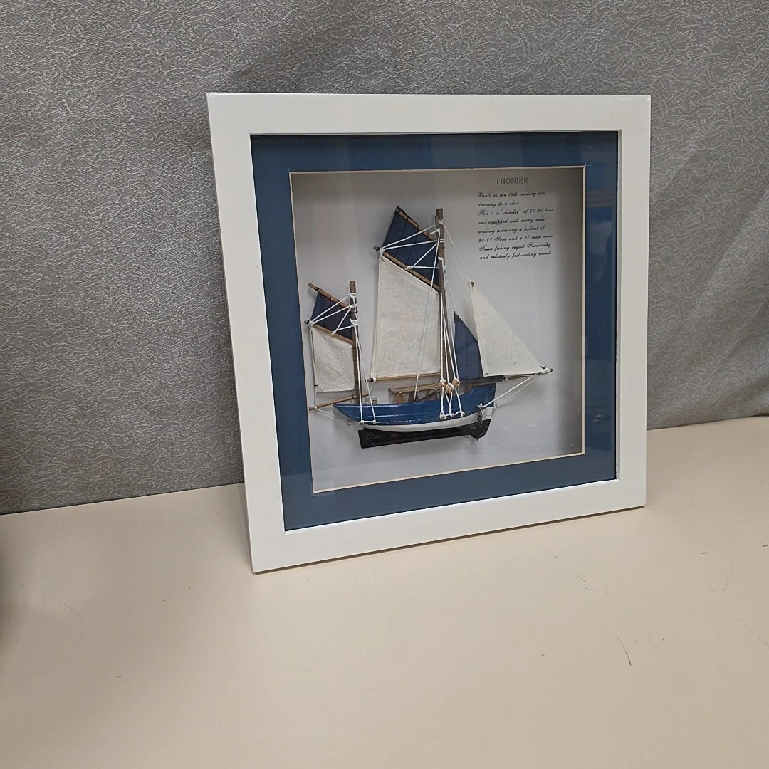SAILBOAT IN SHADOW BOX