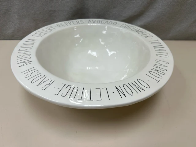 SALAD THEME LARGE BOWL CREAM