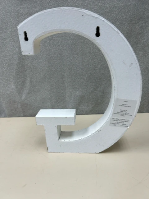 TALL WHITE PAINTED G HANGING - Image 2