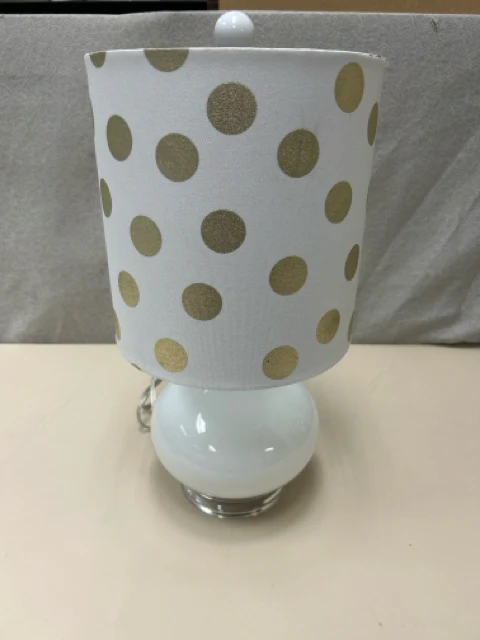WHITE GOLD POK A DOT SMALL LAMP