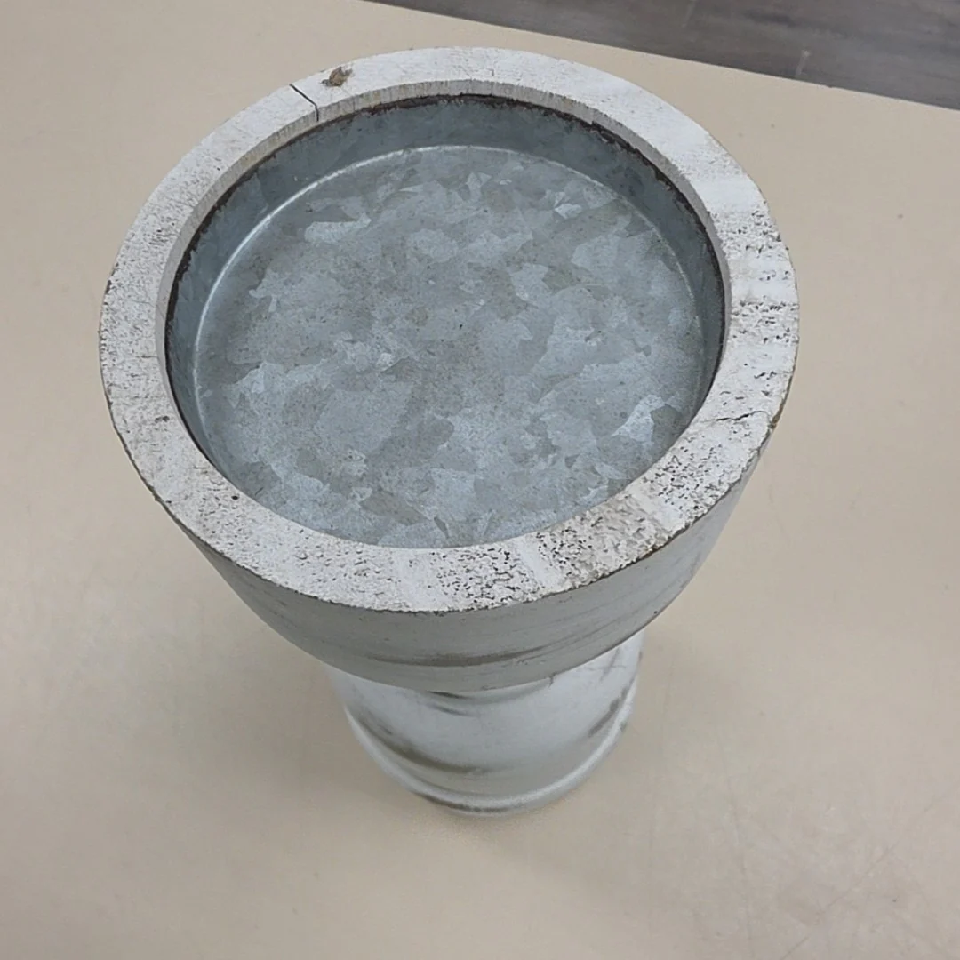 WHITE WOODEN CANDLE STICK - Image 2