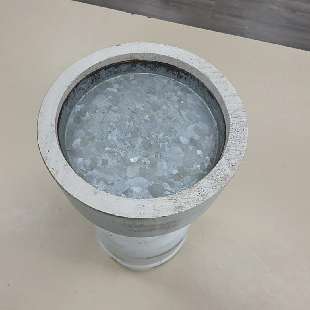 WHITE WOODEN CANDLE STICK - Image 2