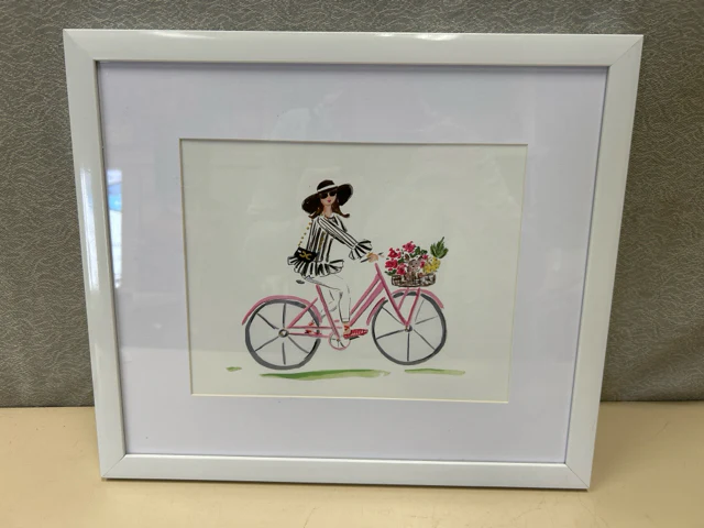WOMAN ON BICYCLE