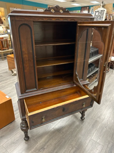 WOOD GLASS JACOBIAN CABINET - Image 2